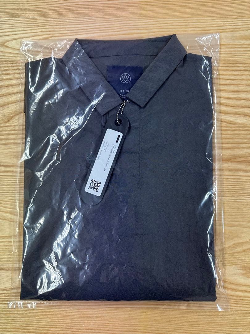 トップス TEATORA CAPSULESNAP POLO SHIRT DR GRAY
