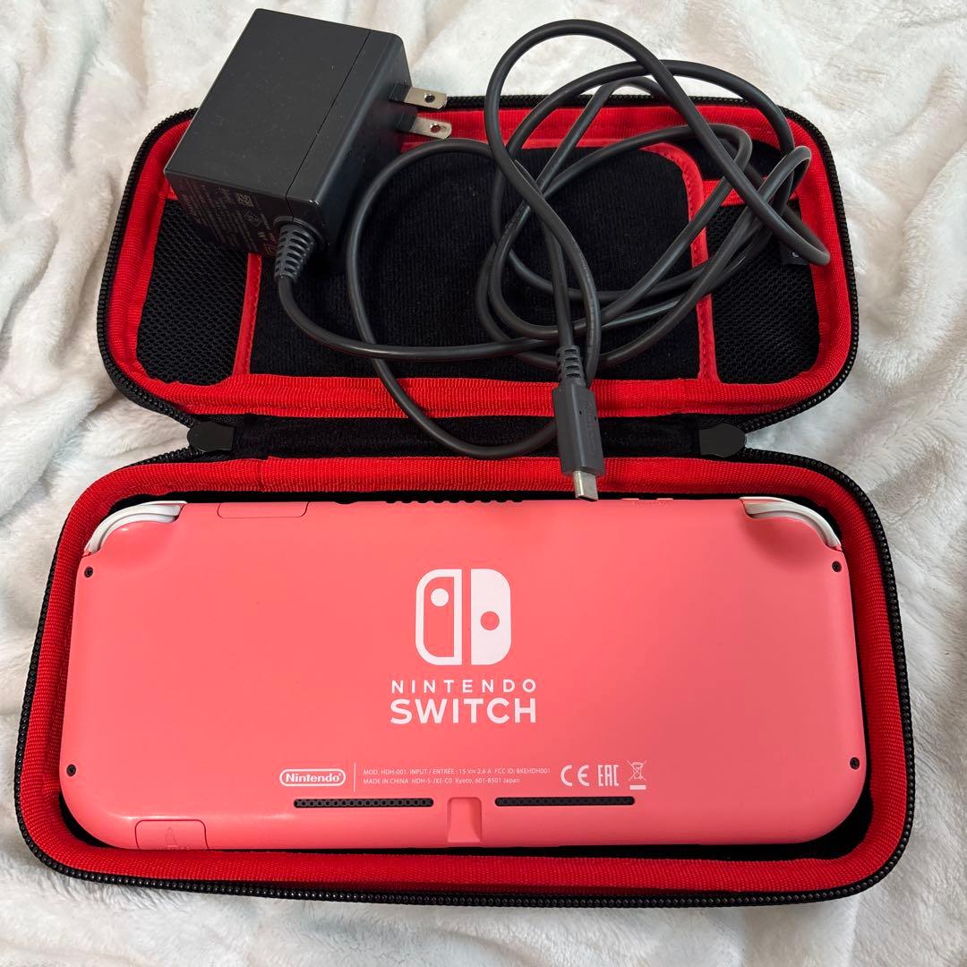 Nintendo Switch Lite ピンク 本体　ケース・ケーブル付き