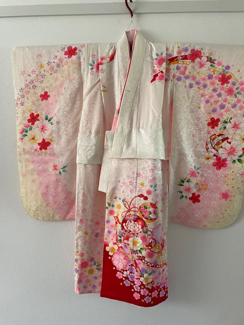 美品　七五三　7歳　正絹お着物セット