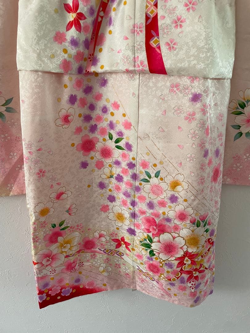 美品　七五三　7歳　正絹お着物セット