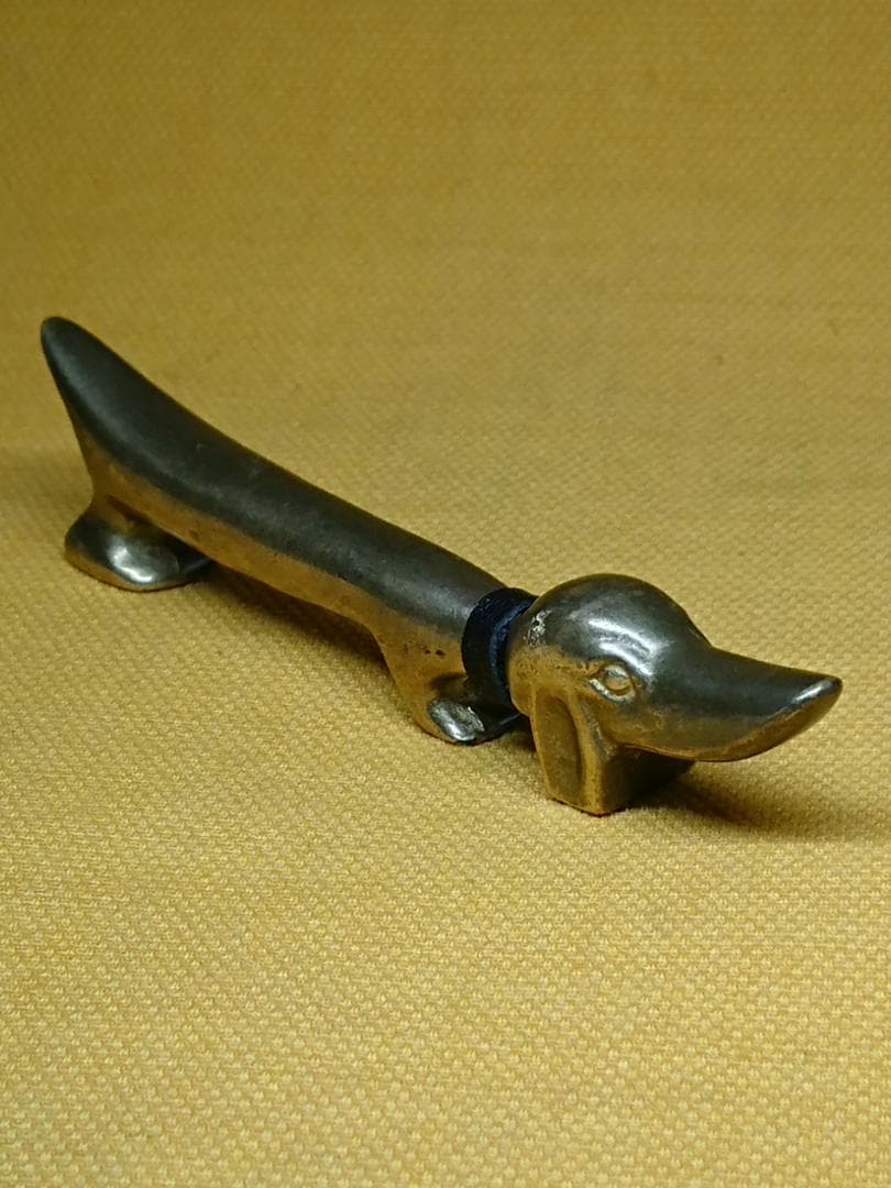 ビンテージ　犬　銅製　ドイツ　置物　インテリア　工芸品　美術品　A2711