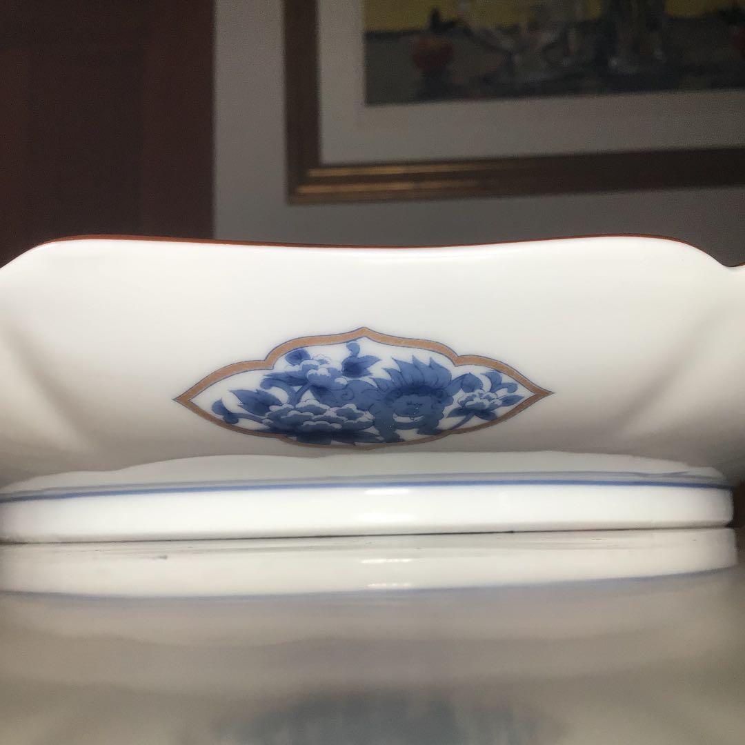 『メルうー特価』　庫山窯　『金彩獅子牡丹』　小皿　お茶茶碗　5組　急須　大皿