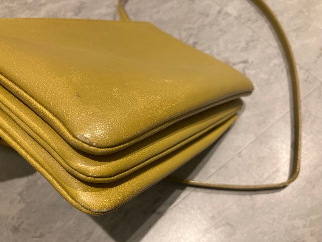 ASCA CELINE イエロー トリオ ショルダーバッグ