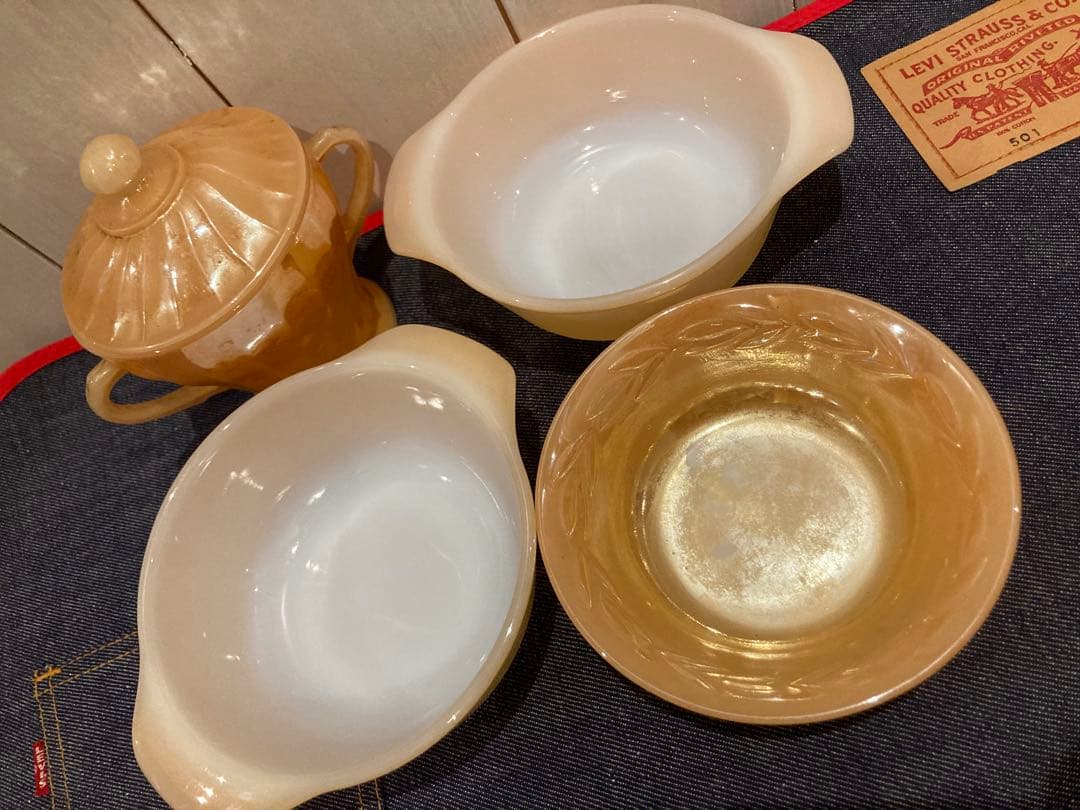 ファイヤーキング マグカップ お皿食器 Fire-king 4点セット