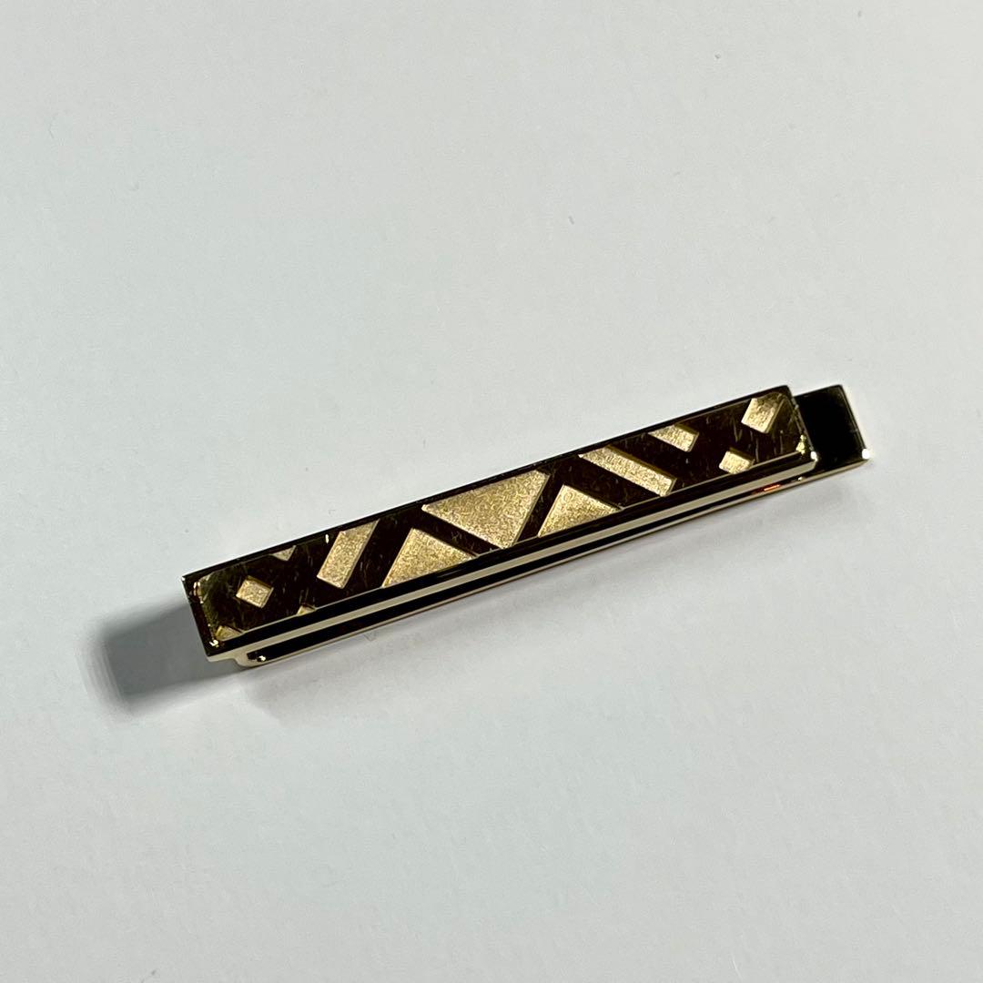 希少✨美品✨BURBERRY バーバリー ネクタイピン ノバチェック ゴールド