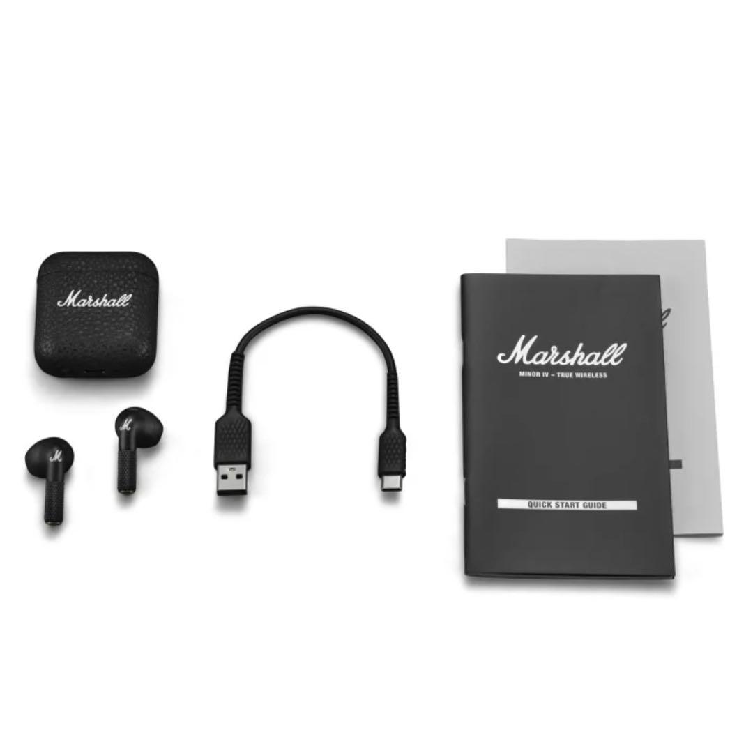 Marshall ワイヤレスイヤホン　minor4 ブラック
