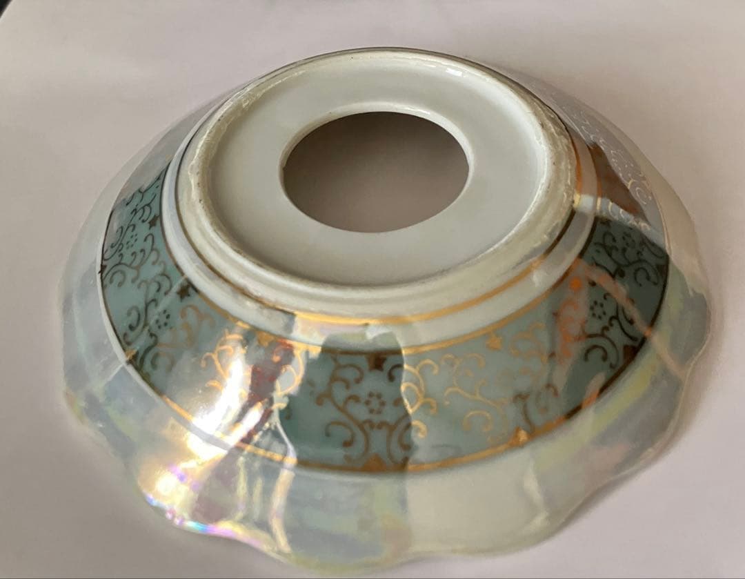 未使用品　陶器製装飾ランプ　アルコールランプ　レトロ