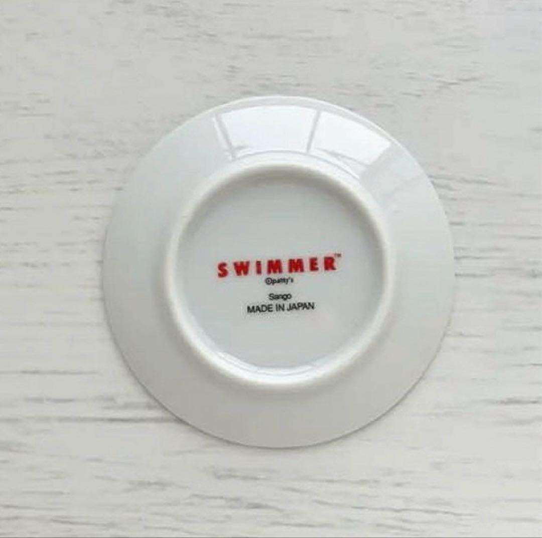 新品　SWIMMER スイマー 豆皿 9cmサイズ　猫　ねこ　ネコ　キャット