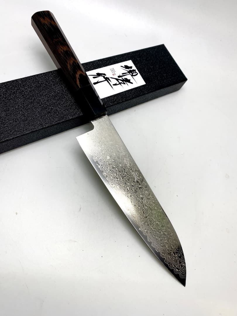 堺孝行 銀河 ZA-18 ダマスカス鋼 剣型牛刀/三徳 【最高級ステンレス】