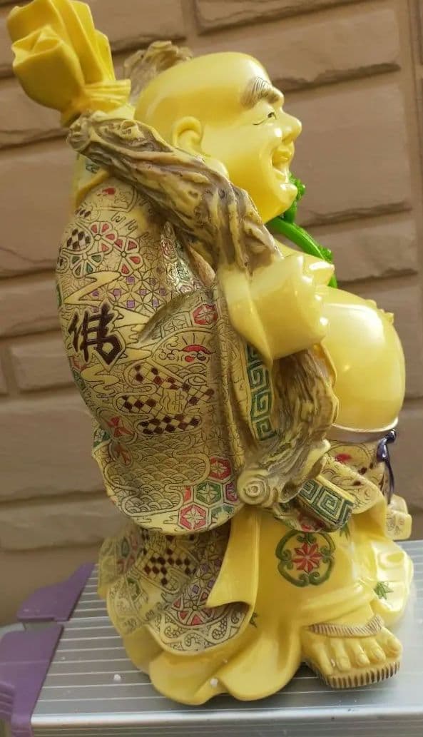在庫処分セール中!❗美術品　開運七福神　如意布袋尊様の立像　縁起物