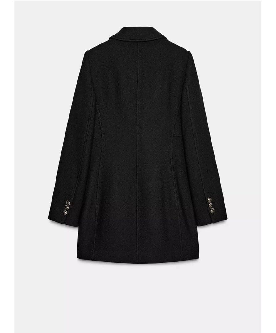 zara ザラ　ナポレオンコート　アウター　ブラック　XL