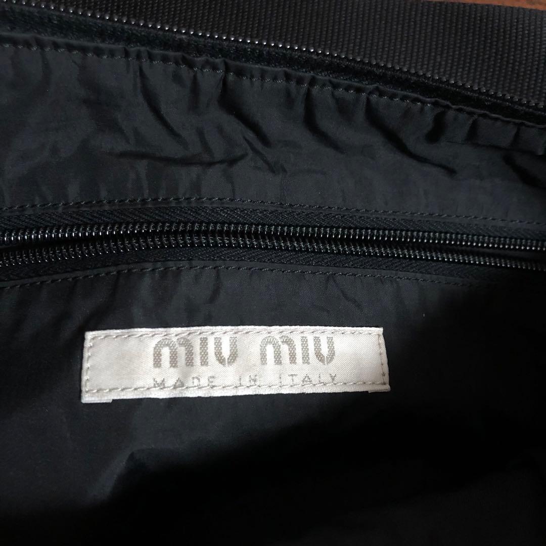 バッグ 90s miu miu shoulder bag black archive