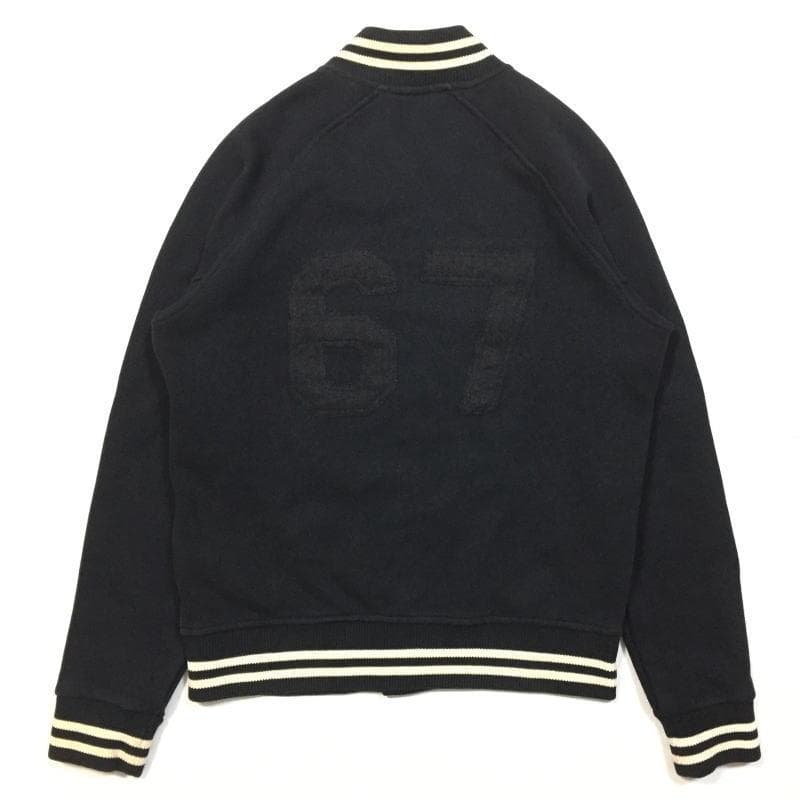 美品 US Ｍ ポロ ラルフローレン Pパッチ フリース ベースボールジャケット