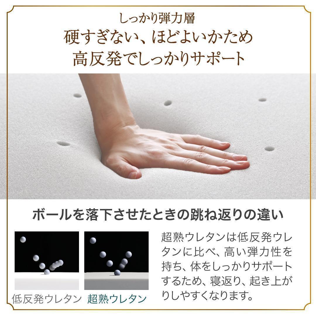 新品 送料込 三つ折りマットレス シングル 高反発 高通気 体圧分散 抗菌防臭