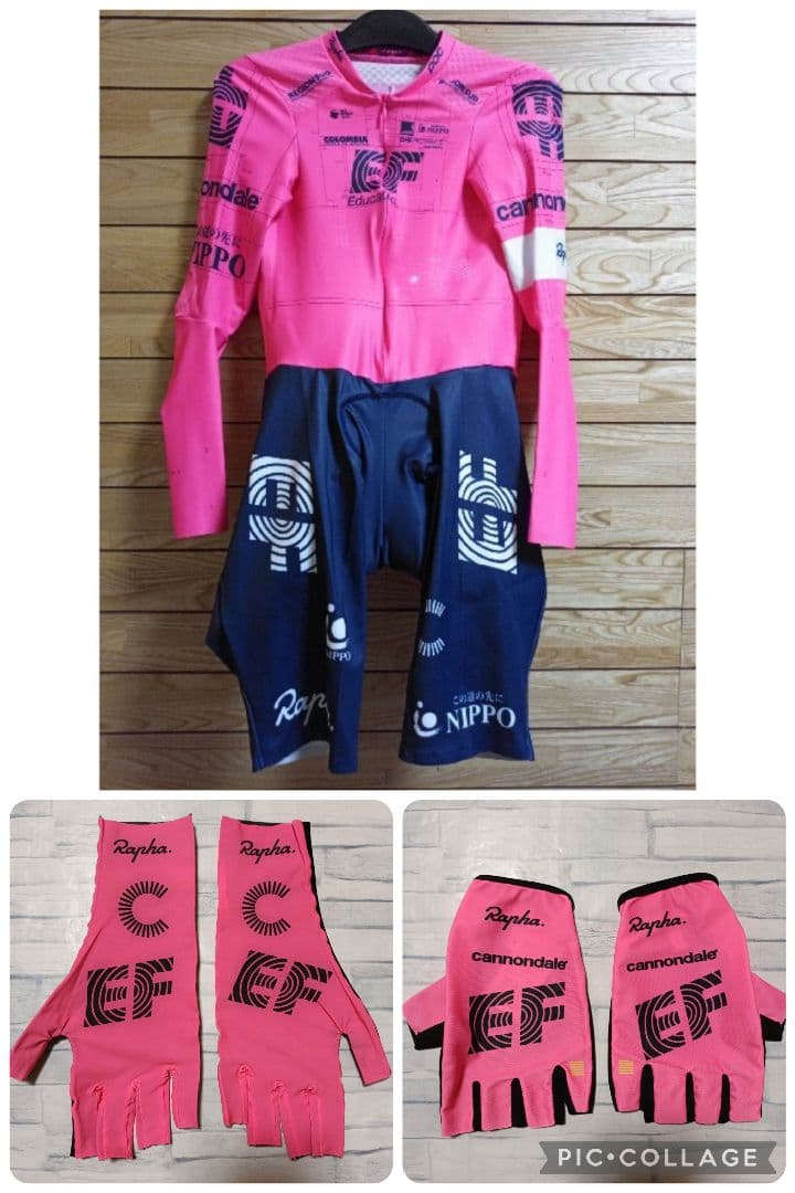 支給品　EF Education EasyPost　グローブ　Rapha　S