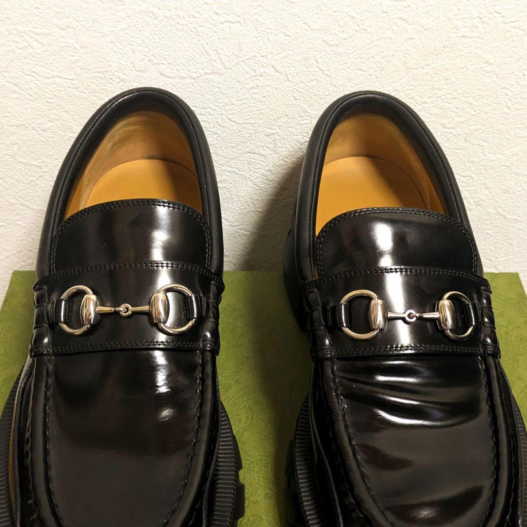 美品　GUCCI　ホースビットローファー　ラグソール　7
