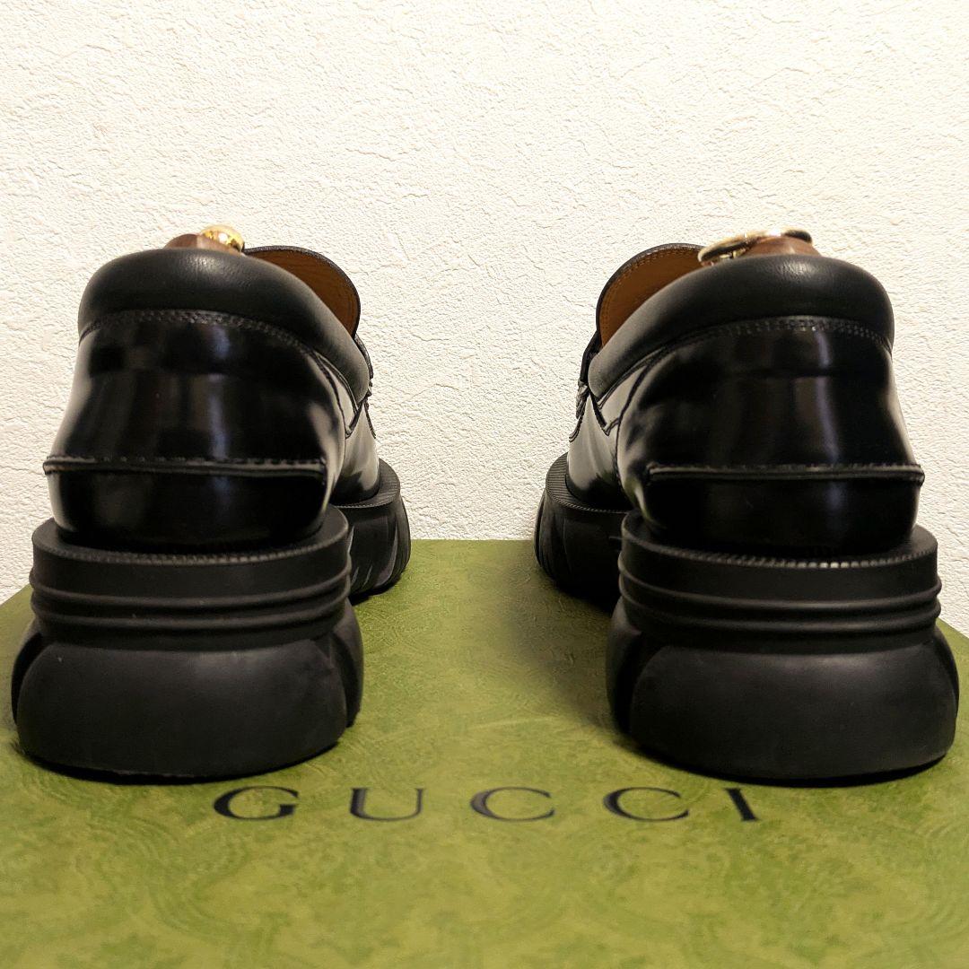 美品　GUCCI　ホースビットローファー　ラグソール　7