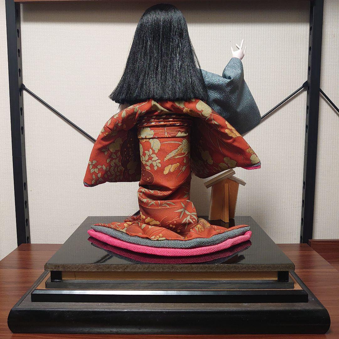 市松人形【春幸】日本人形　丹後ちりめん　謹製　手作り本仕立 全長約44cm