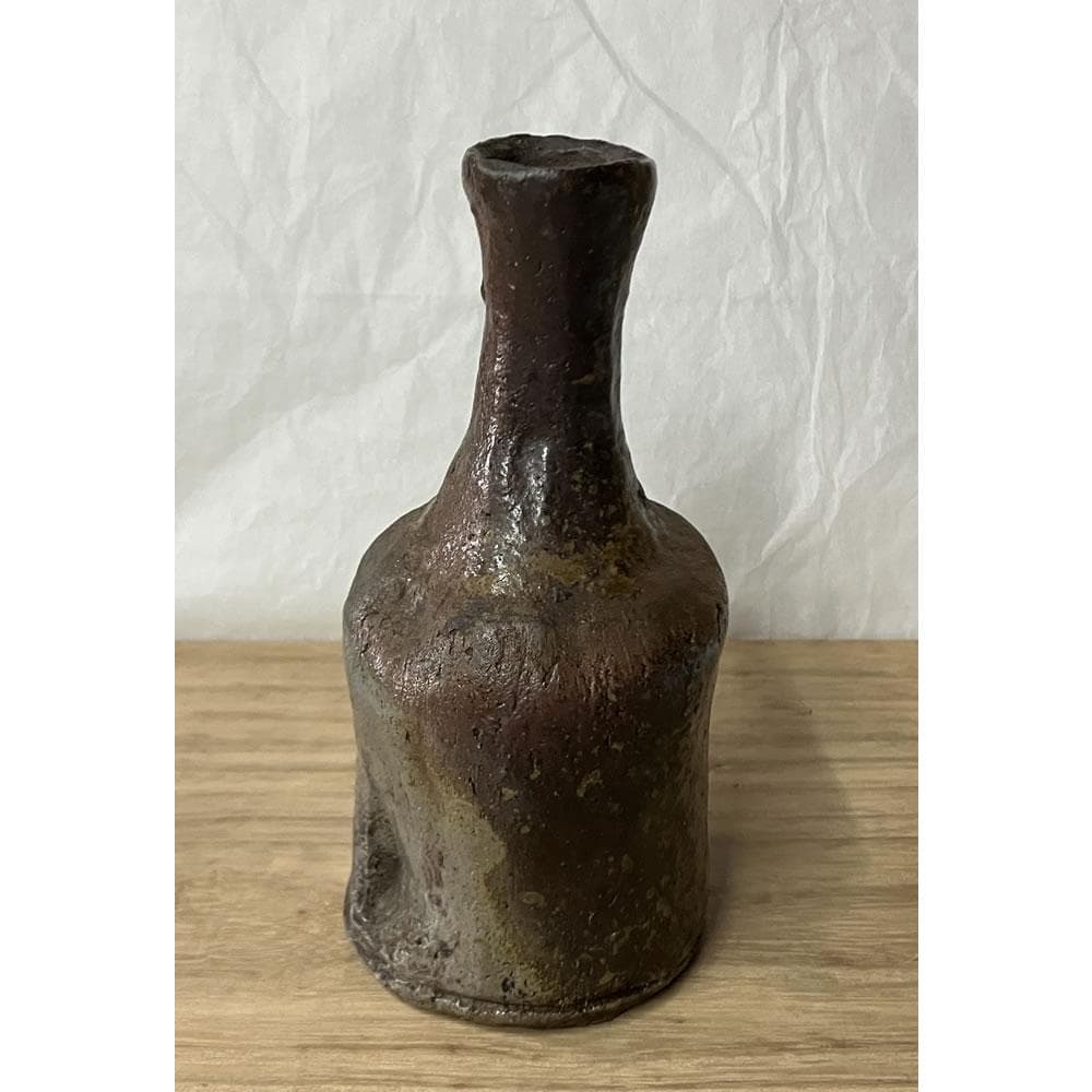 w168 大饗仁堂 備前焼 徳利 高さ14cm 花入 一輪差し 一輪挿し 酒器