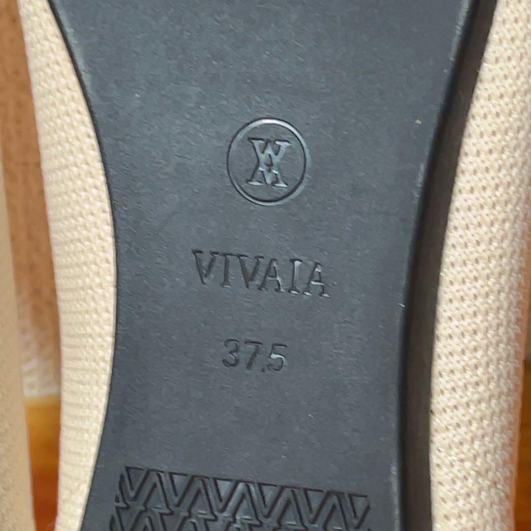 ❀1度のみ着用 ビバイア VIVAIA ニット フラットシューズ 24cm
