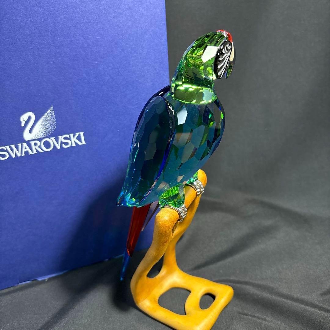 スワロフスキー コンゴウインコ 鳥 オウム