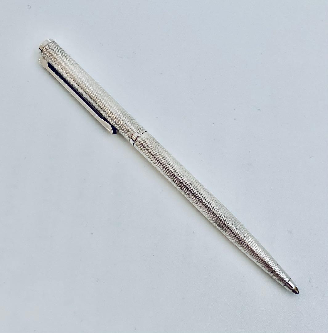 定価26,000円◆ダンヒル銀張りボールペンdunhillモンブラン製1980s