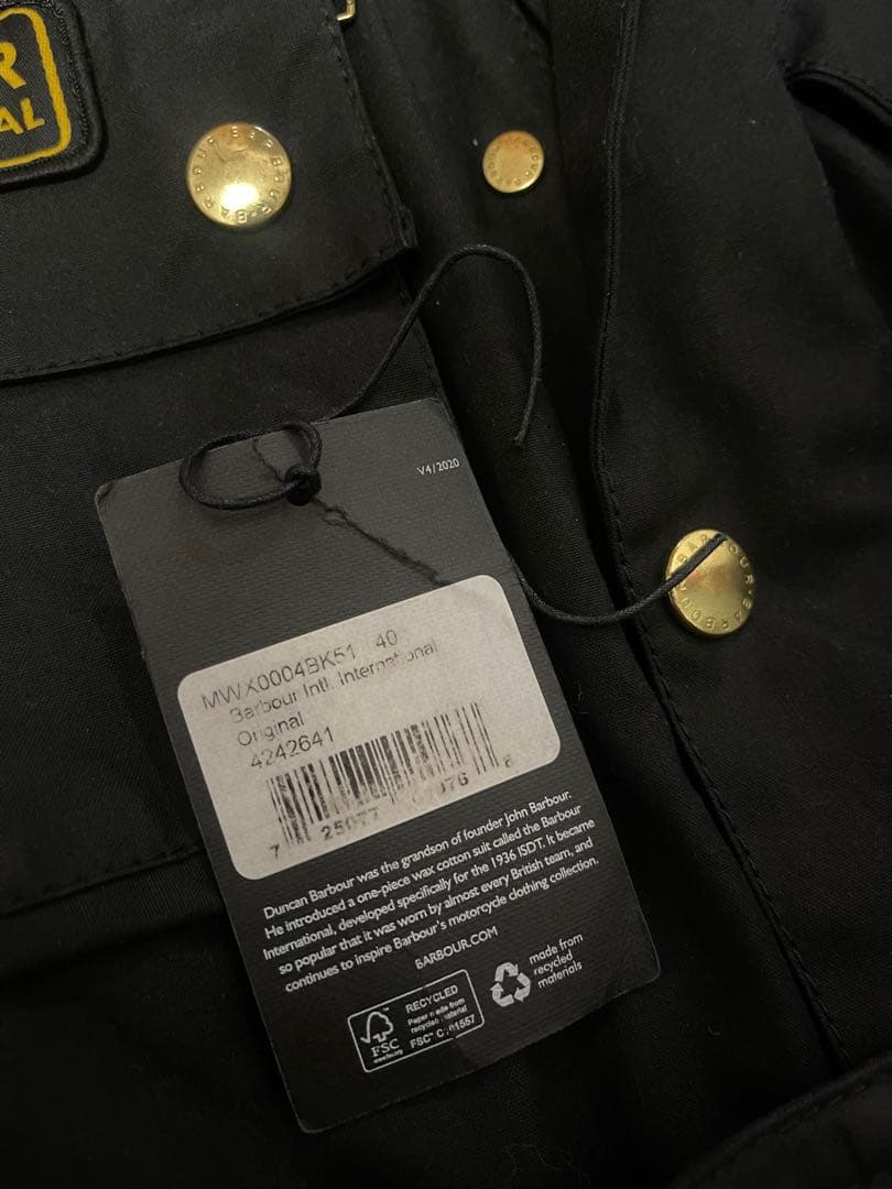 Barbour International A7 インターナショナル ジャケット