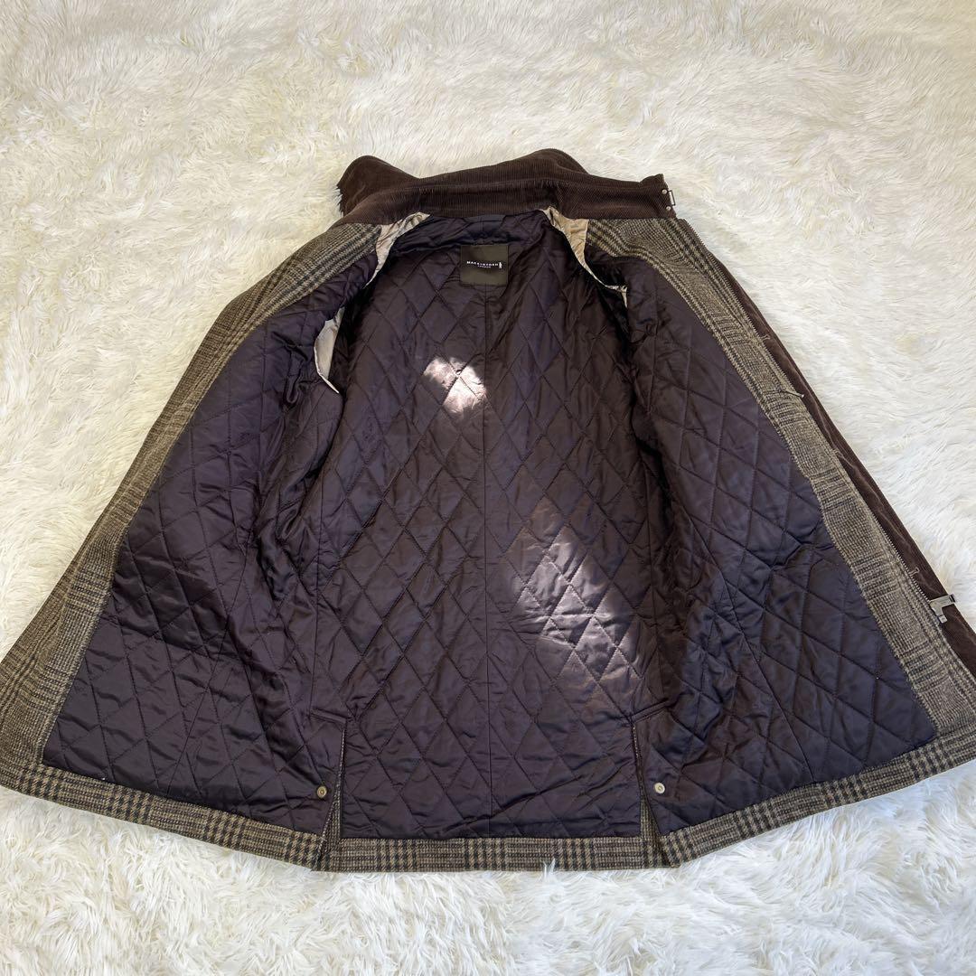 ✨美品✨マッキントッシュ グレンチェック ウールコート キルティング L