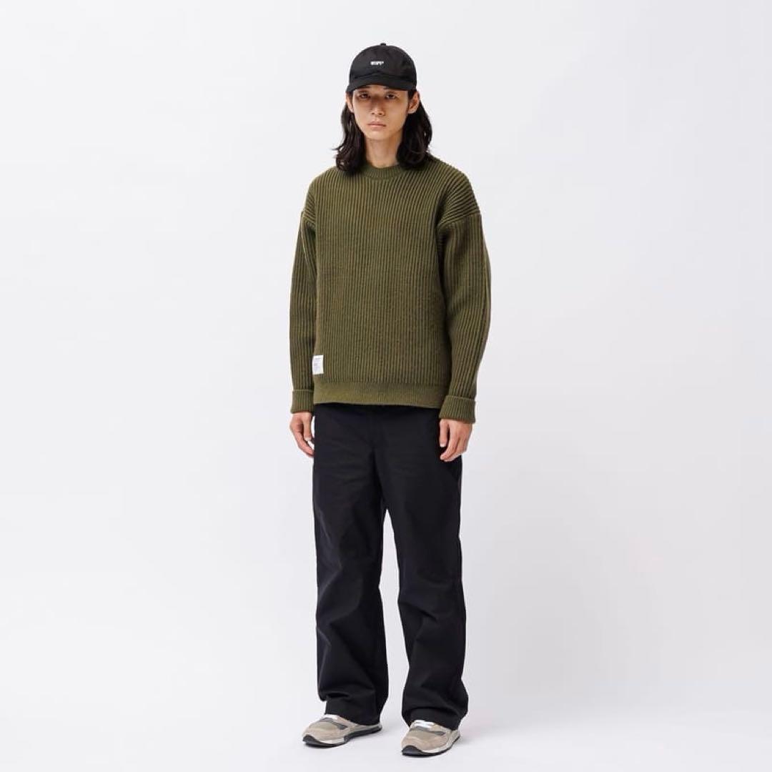 トップス 24AW WTAPS DECK / SWEATER / POLY BLACK S
