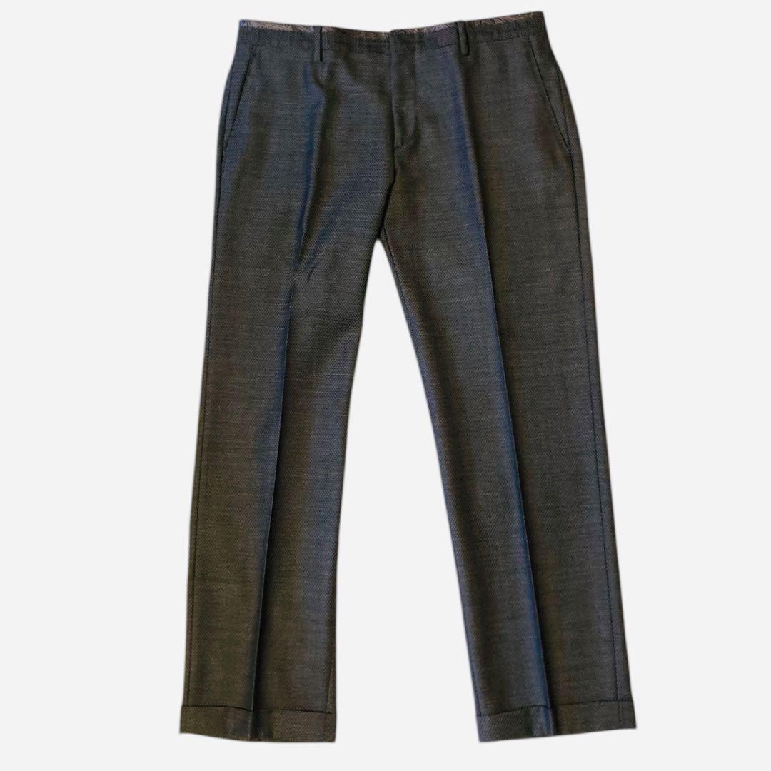 【美品】✨ETRO パイピングスーツ 裏地ペイズリー ボタニカル 52 XL