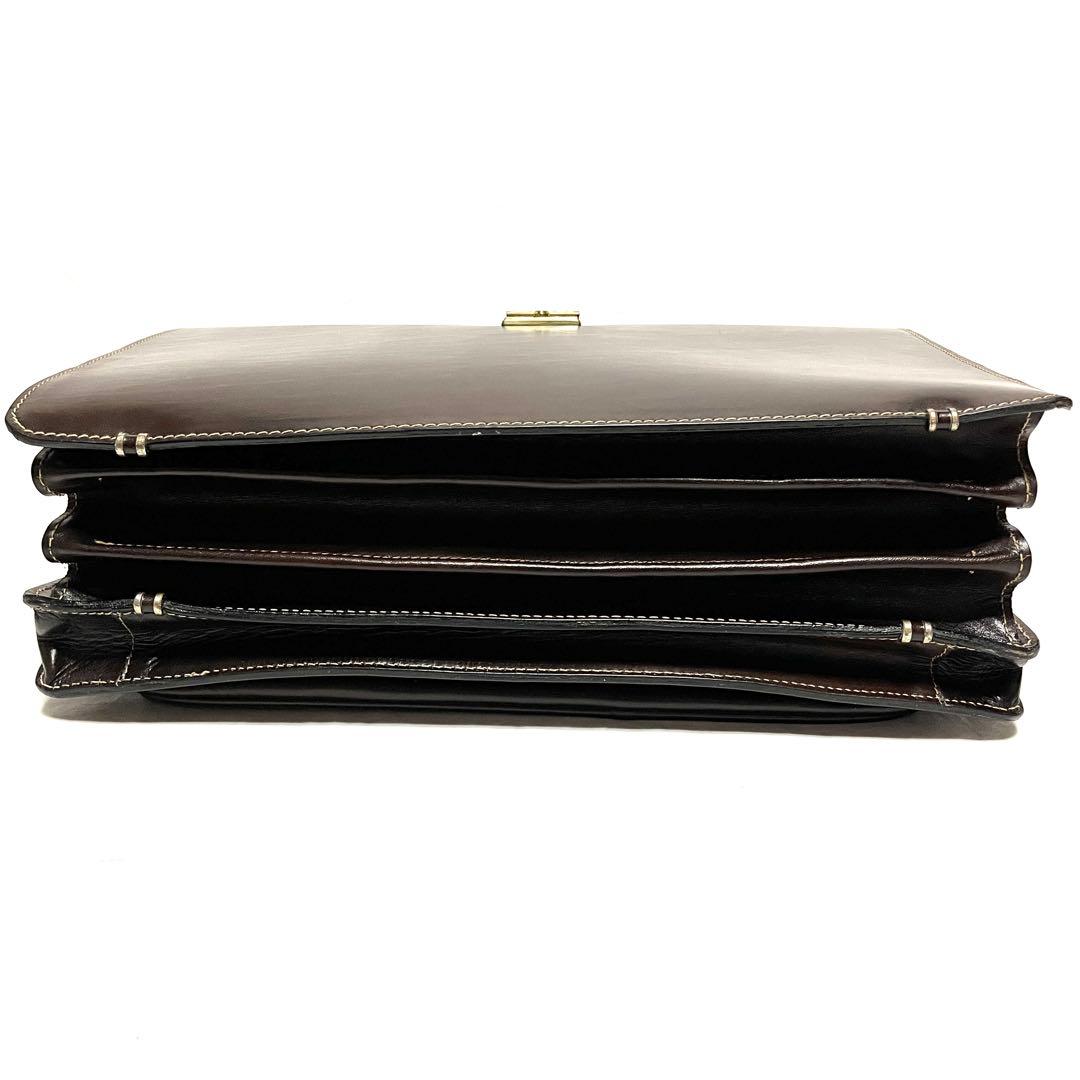 ★美品★DELLGA★定価18万円★ヴィンテージ★レザーダレスバッグ★イタリア製