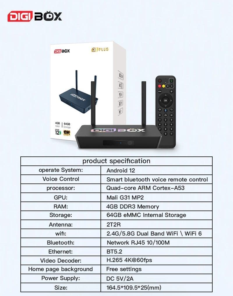 最も人気あるテレビボックス DIGIBOX D3 PLUSライブテレビボックス