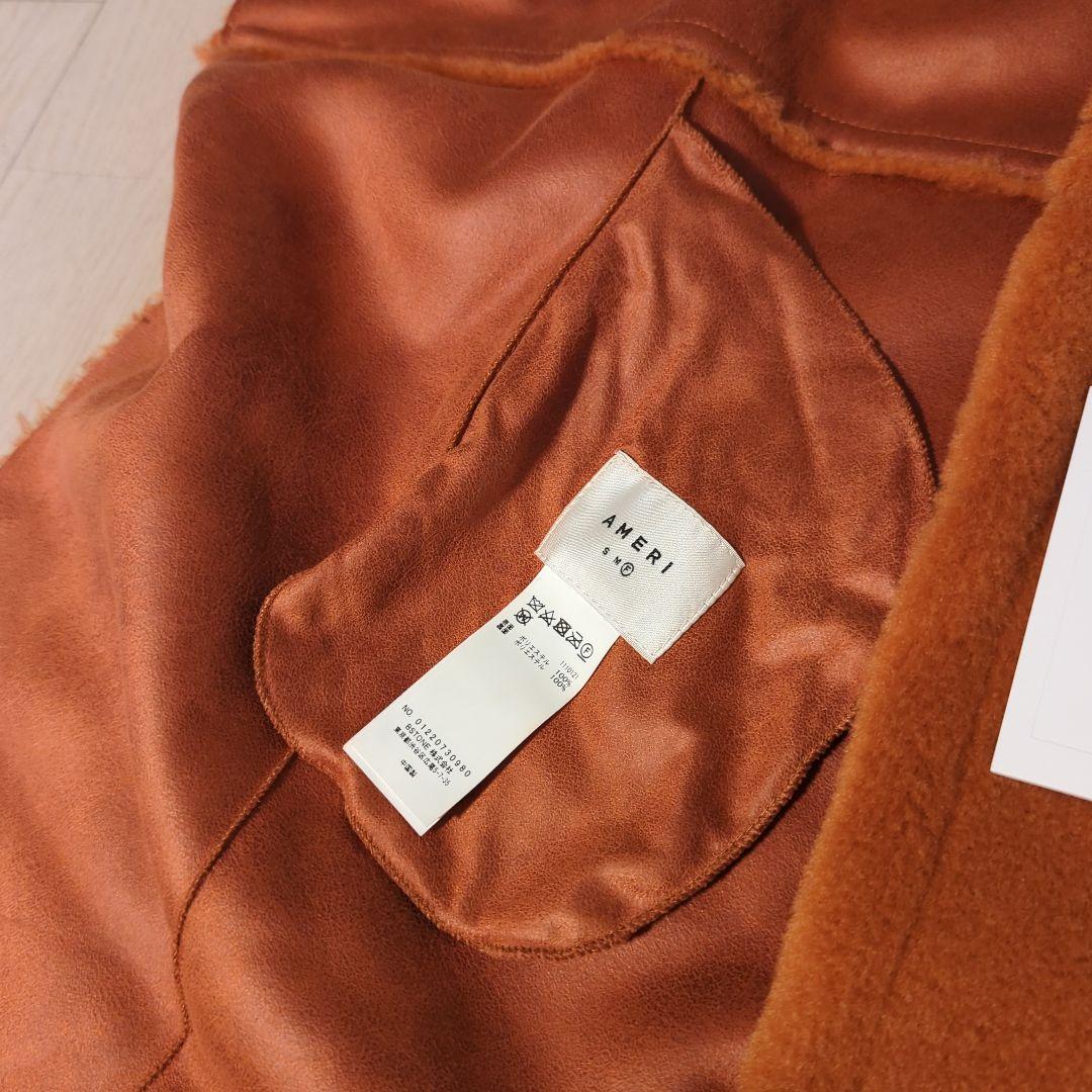 新品　Ameri　REVERSIBLE BOA PONCHO COAT