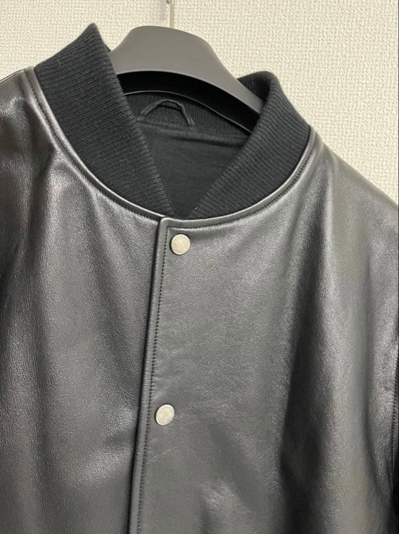 SOPHNET. LEATHER VARSITY JACKET Ｌサイズ　ソフ