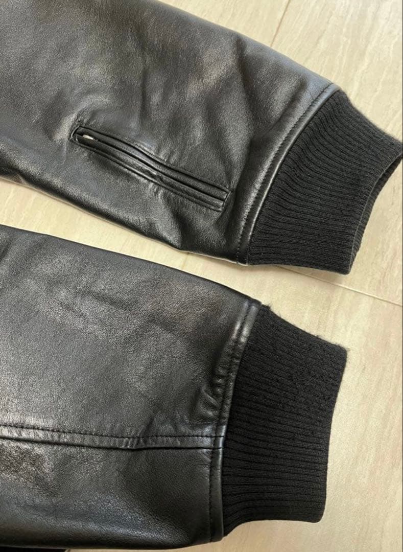 SOPHNET. LEATHER VARSITY JACKET Ｌサイズ　ソフ
