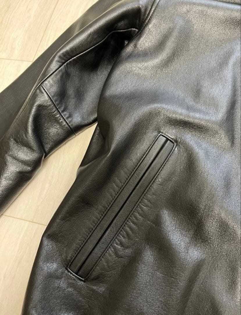 SOPHNET. LEATHER VARSITY JACKET Ｌサイズ　ソフ