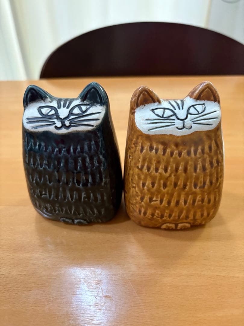 リサラーソン　小さな猫　ネコ　ねこ　liten katt ブルーグリーン