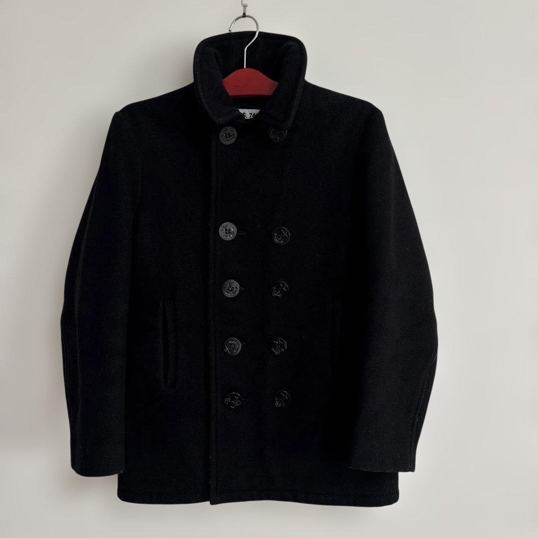 Schott ピーコート ダブル U.S. 740N ブラック