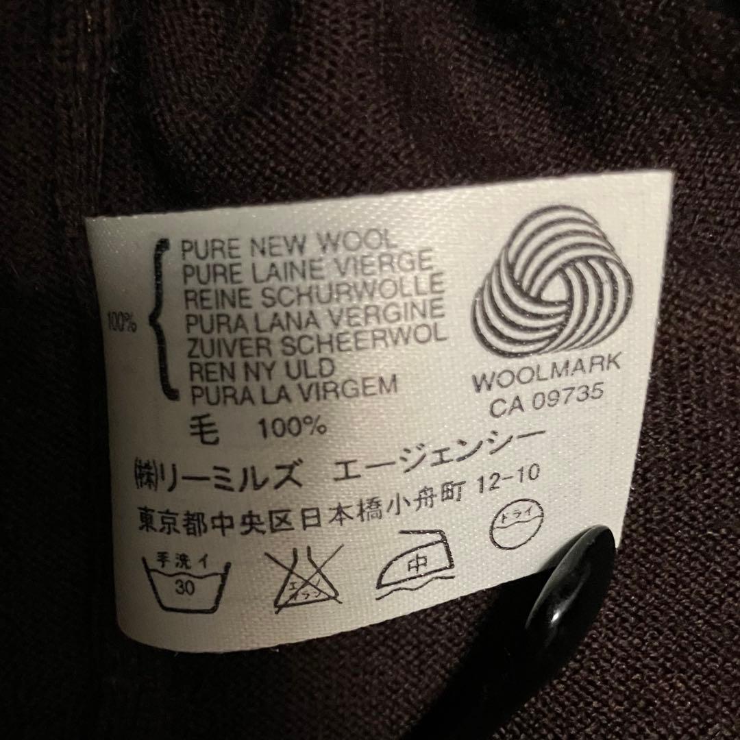 【冬も春も‼️定番ジョンスメ】30Gメリノウールポロ・メランジブラウン・S