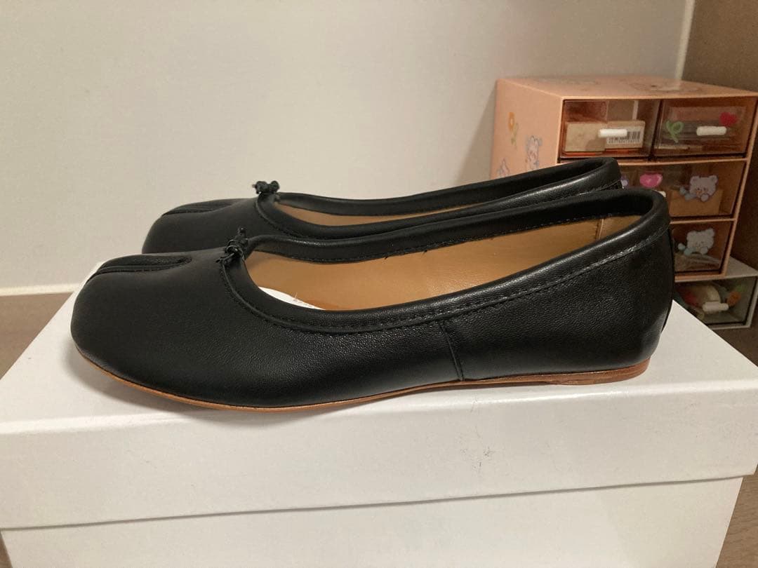 極美品 Maison Margiela 分趾芭蕾鞋 黑色 38