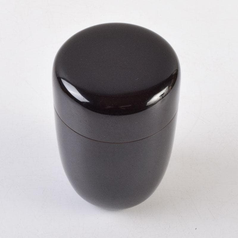 茶道具　黒漆　棗　時代箱付　V　9031