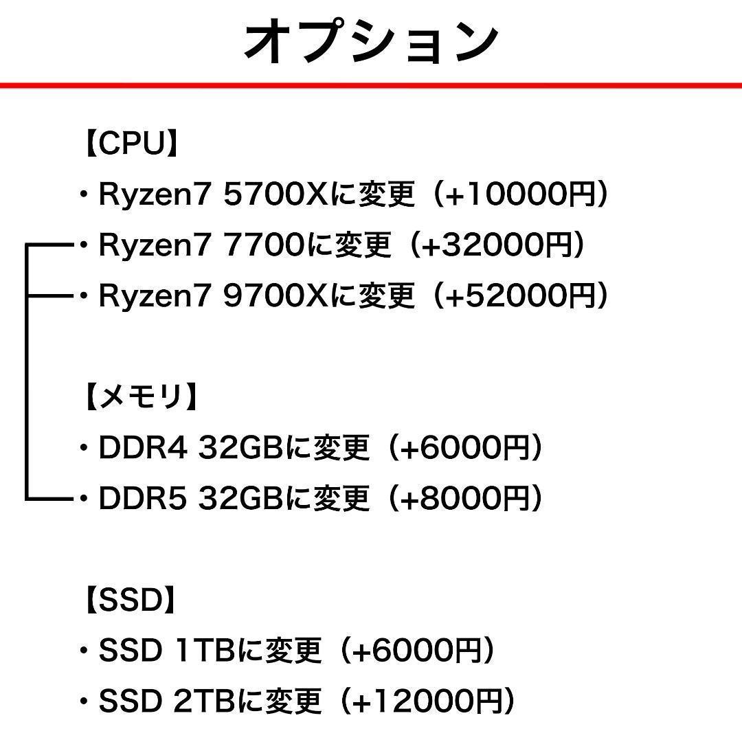 【即納激安ブラックモデル】RTX4070Ti搭載ゲーミングPCフルセット✨R7