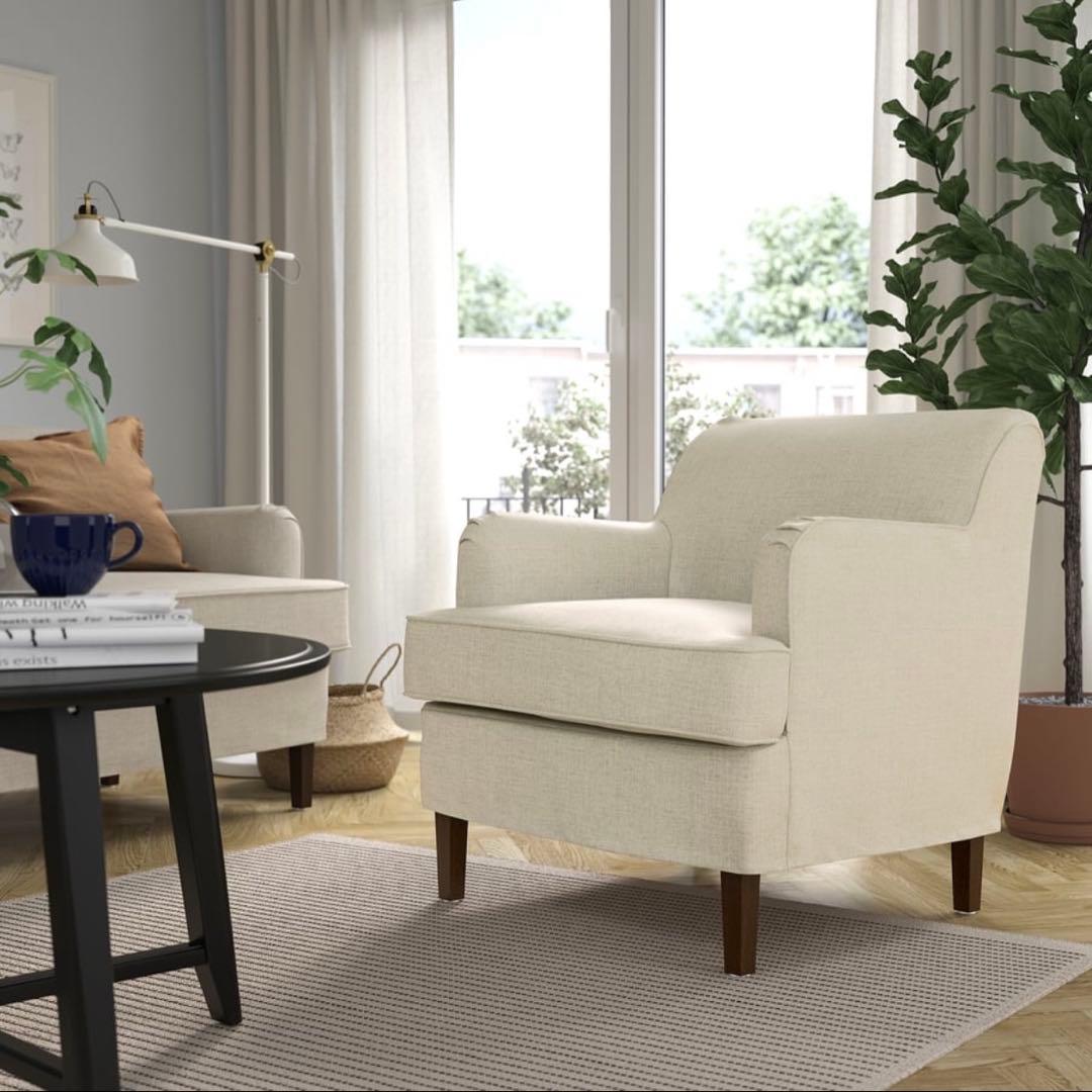 【美品！】IKEA ソファ ロックショーン パーソナルチェア ライトベージュ