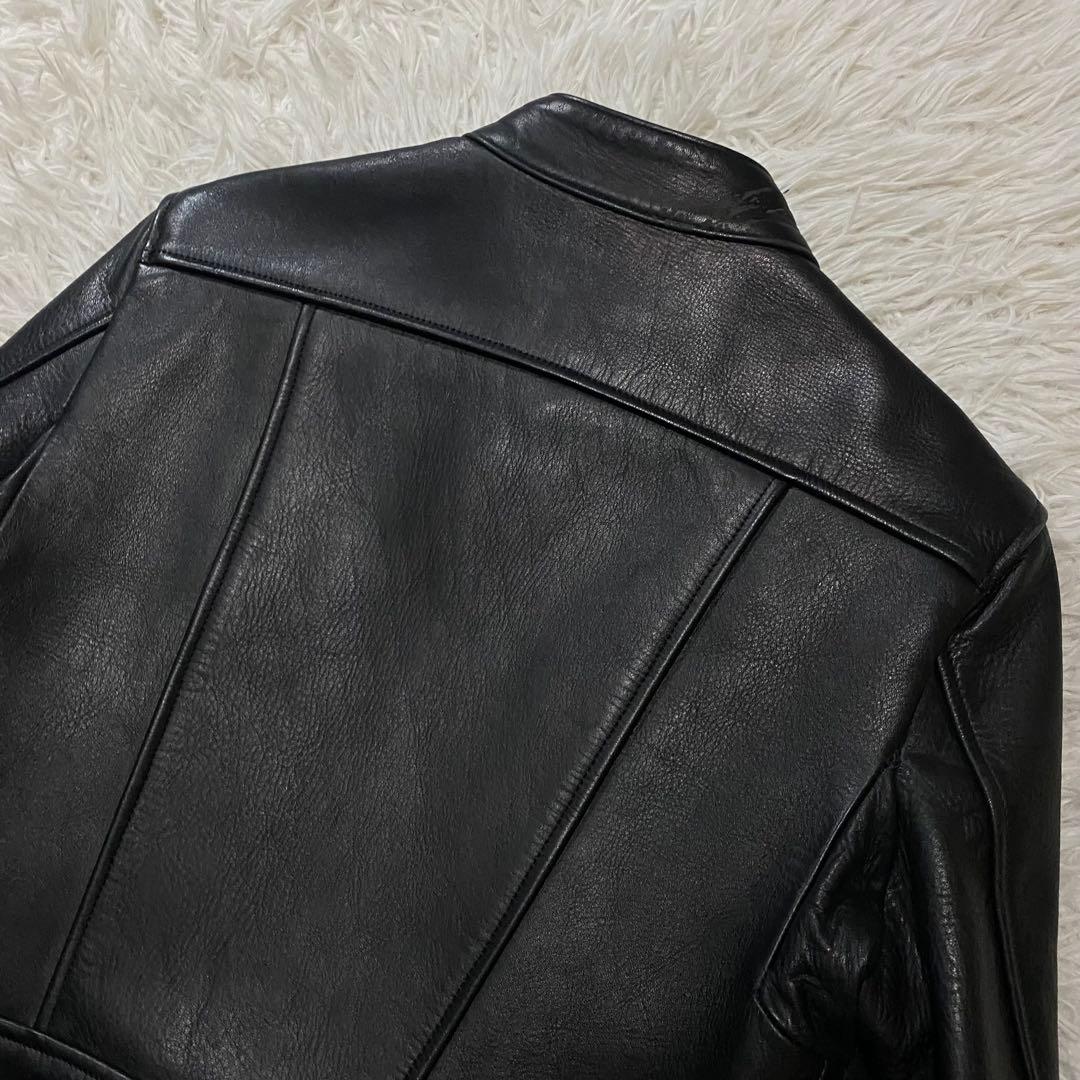ビューティフルピープル　ホースレザー　シングルライダースジャケット　Mサイズ　黒