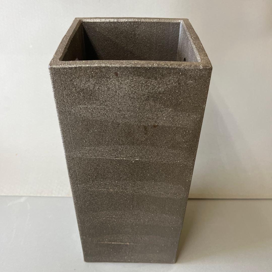 信楽焼 正角傘立て 高さ38cm