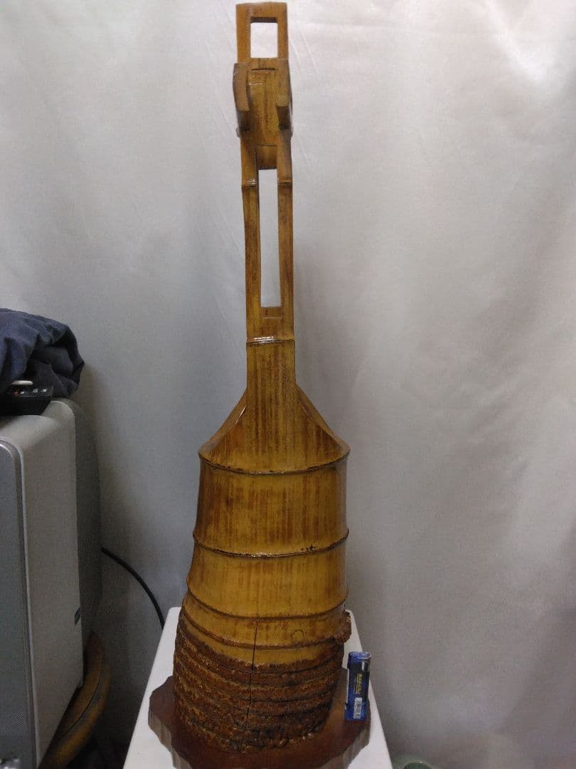 竹製花器 約70センチ