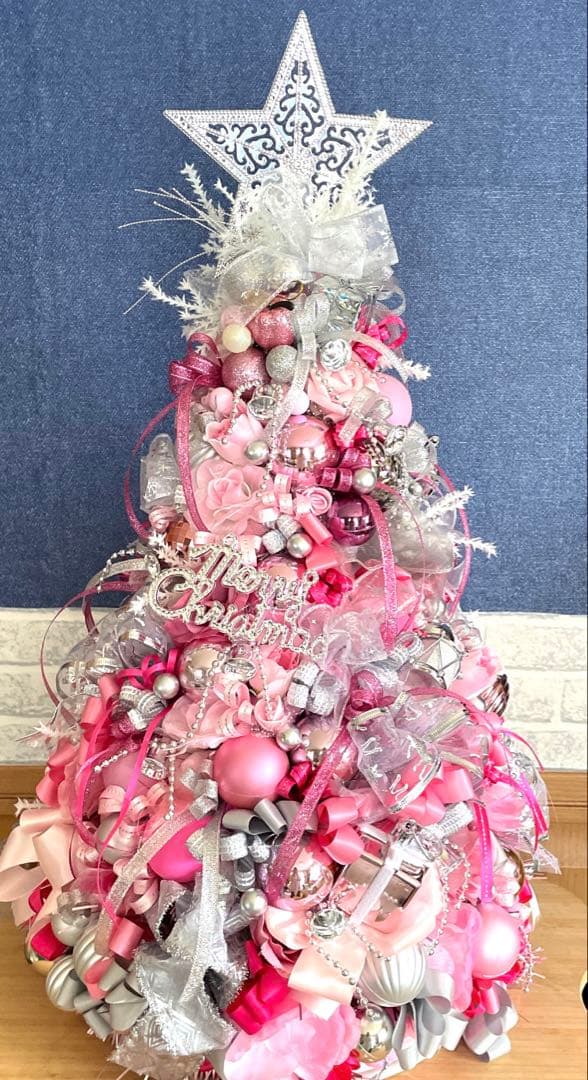 ピンク シルバー クリスマスツリー ユキ❤️プロフ必読❣️２つセット