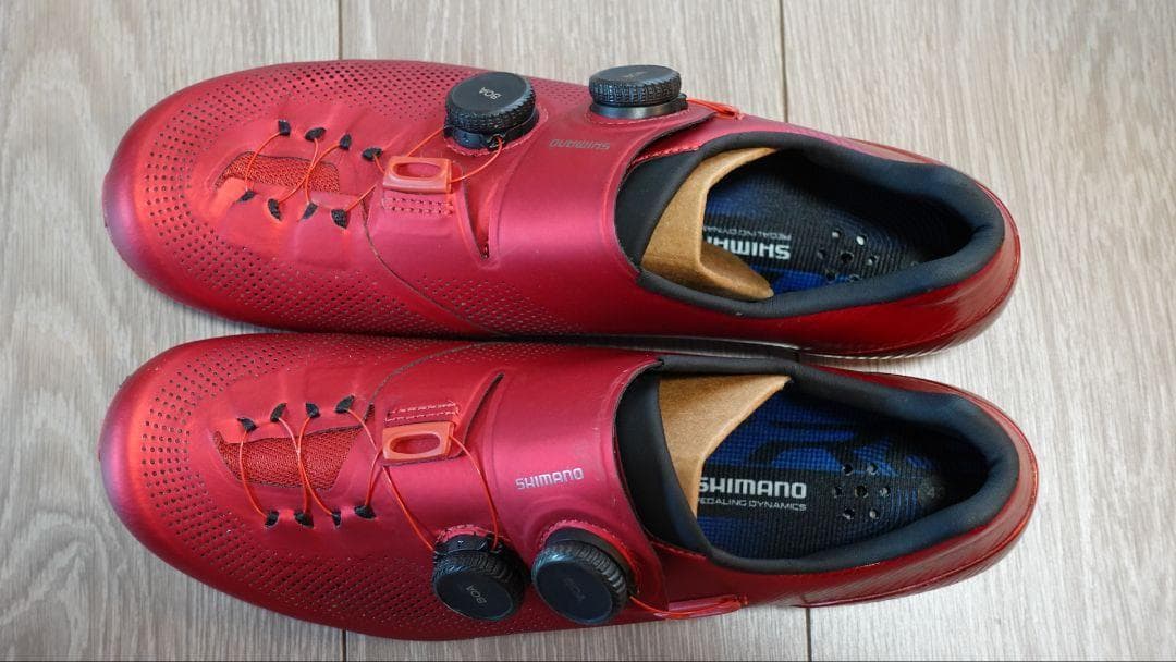 SHIMANO S-PHYRE レッドシューズ