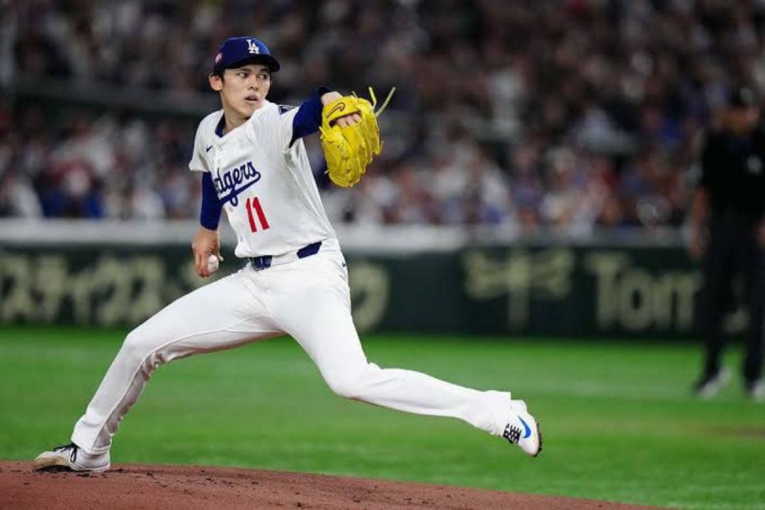 佐々木朗希　東京シリーズロゴ入り2025年ルーキー直書き直筆サインボール
