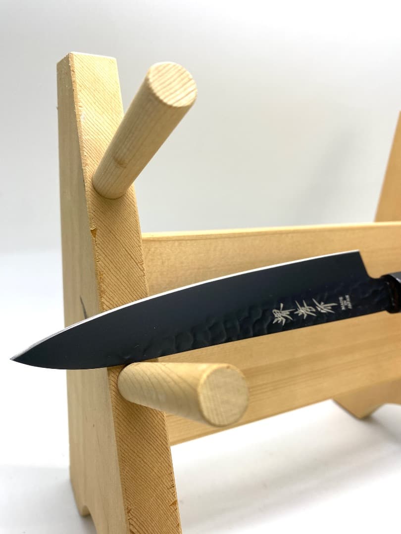 【即購OK】堺孝行 黒影 ペティナイフ 150mm VG10 槌目 フッ素加工
